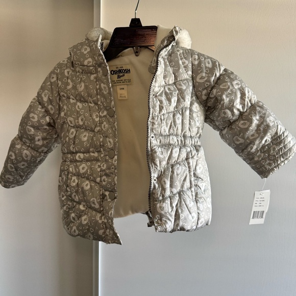 Osh Kosh bGosh Grey winter puffer coat - Picture 1 of 4